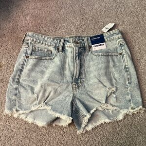Old Navy Blue Jean Shorts Vintage Distressed Style